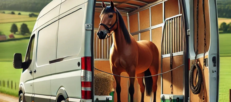 van pour le transport des chevaux