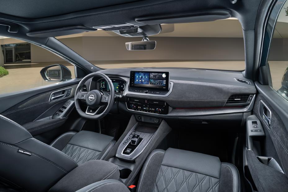 Interior of the new Nissan Qashqai and Power