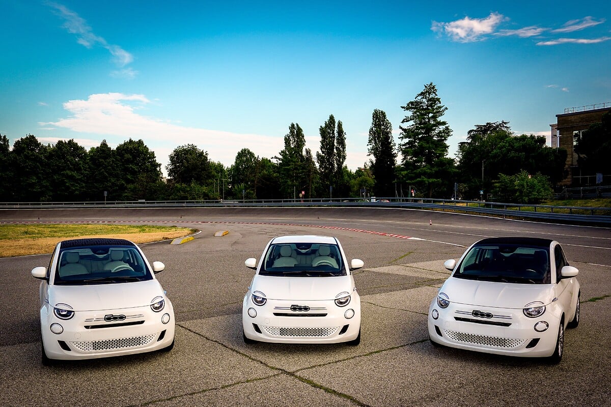 The three versions of the new Fiat 500