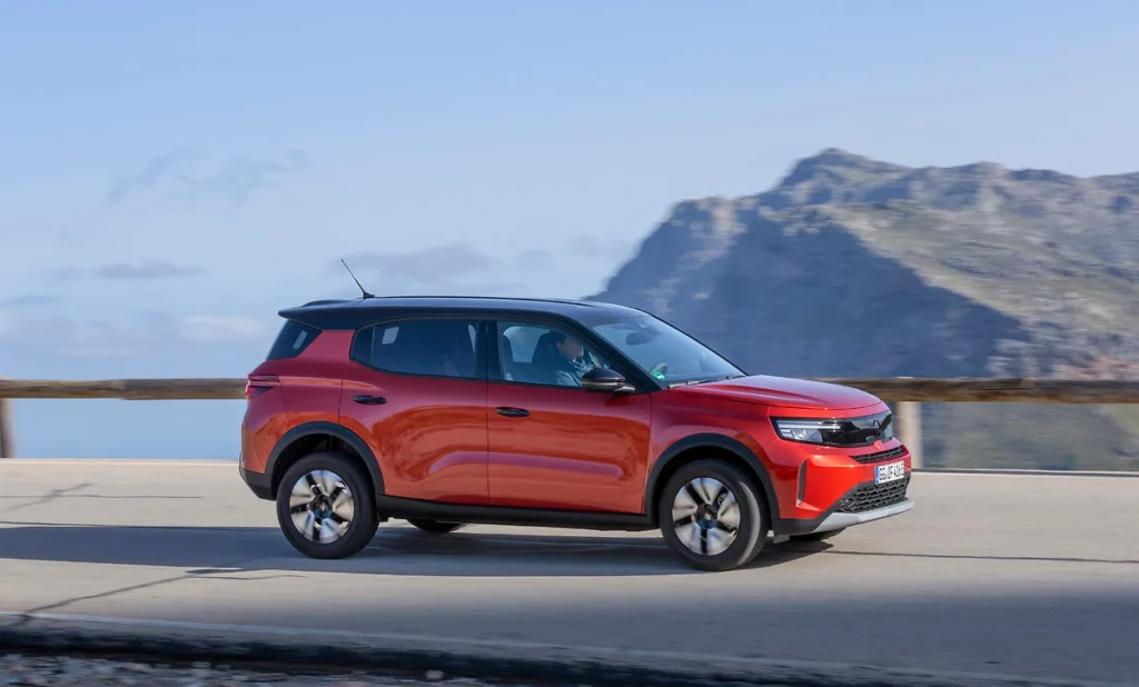 New Opel SUV Fontera on the road