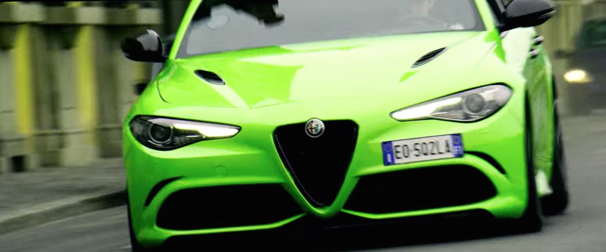 La Giulia Quadrifoglio: the car star of 6 underground